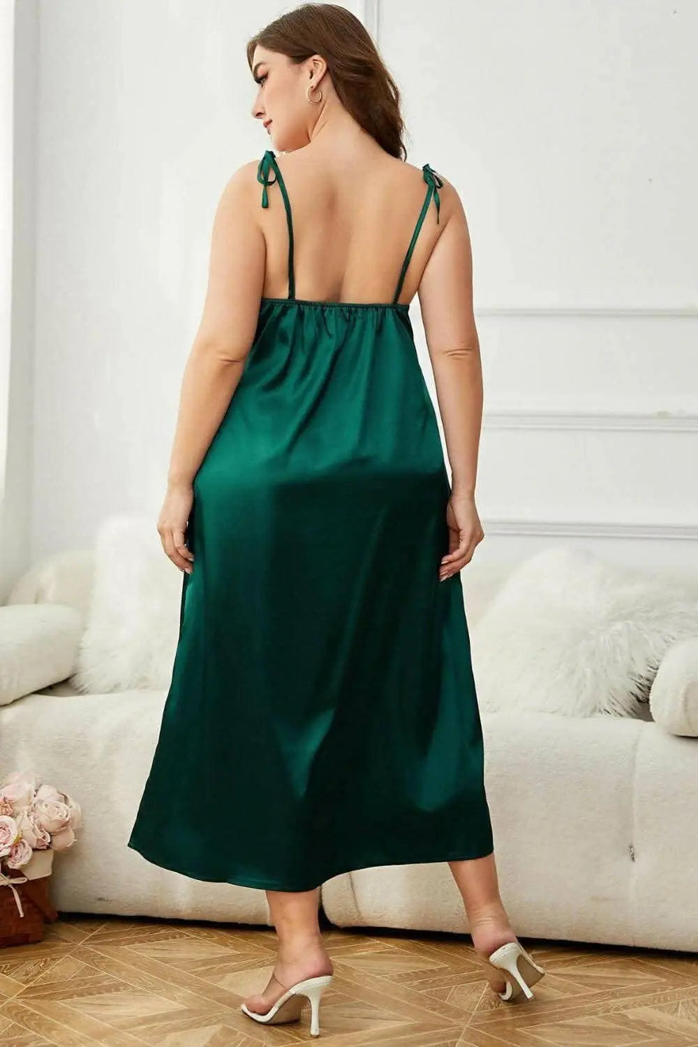 Plus size elegant midi dress - Love Salve 