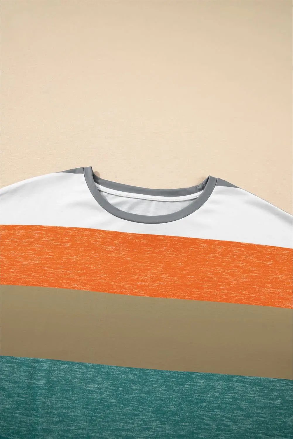 Plus size green stripe pullover - Love Salve 