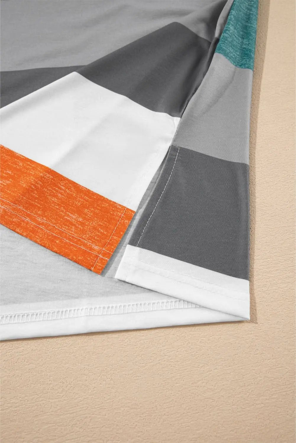 Plus size green stripe pullover - Love Salve 