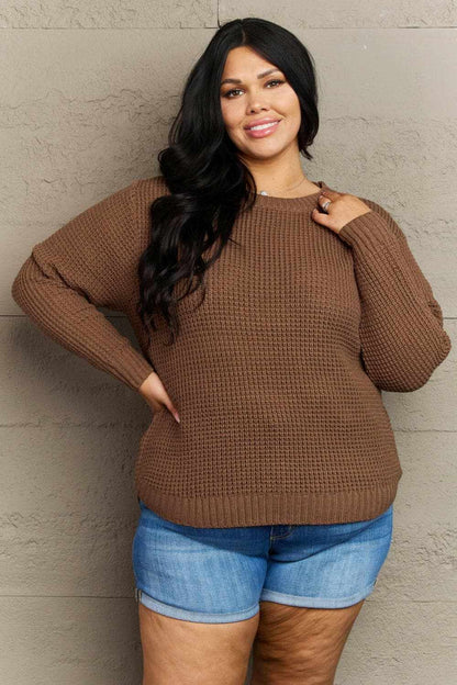 Plus size high-low sweater by Zenana - Love Salve 