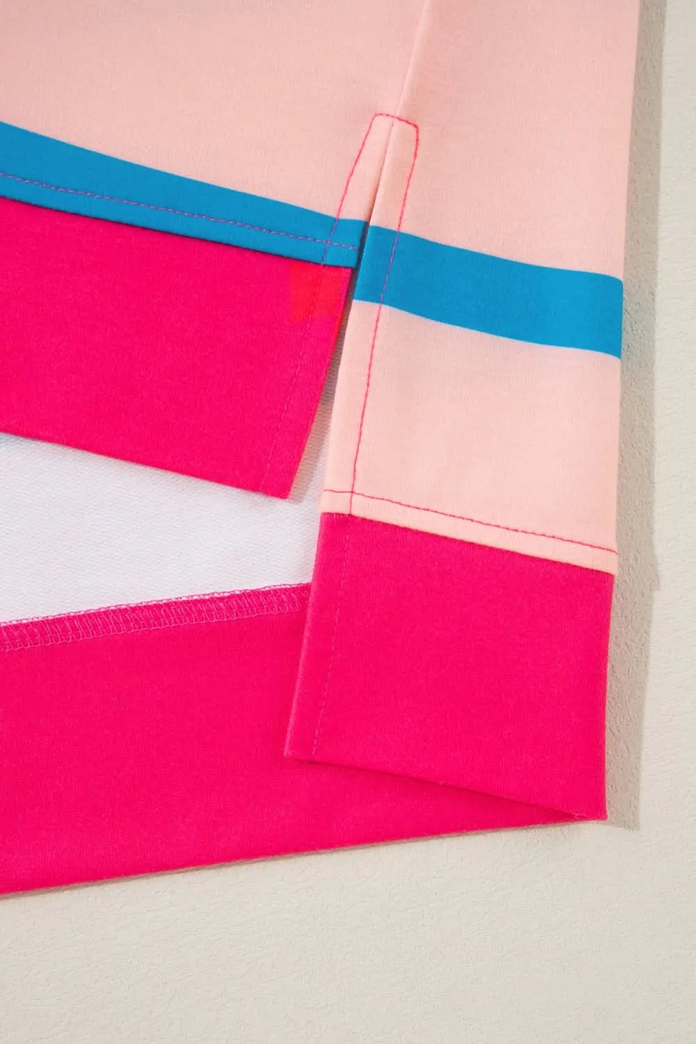 Plus size rose stripe tee - Love Salve 