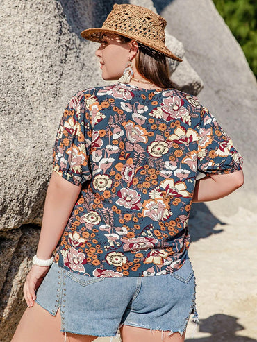 Plus size semi-sheer blouse - Love Salve 