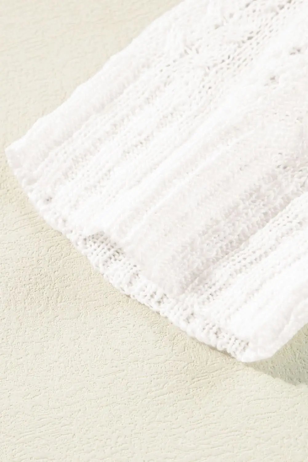 Plus size white open cardigan - Love Salve 