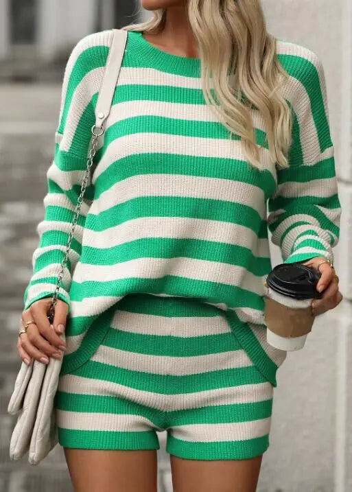 Striped long sleeve 2 piece set Miss Sparkling