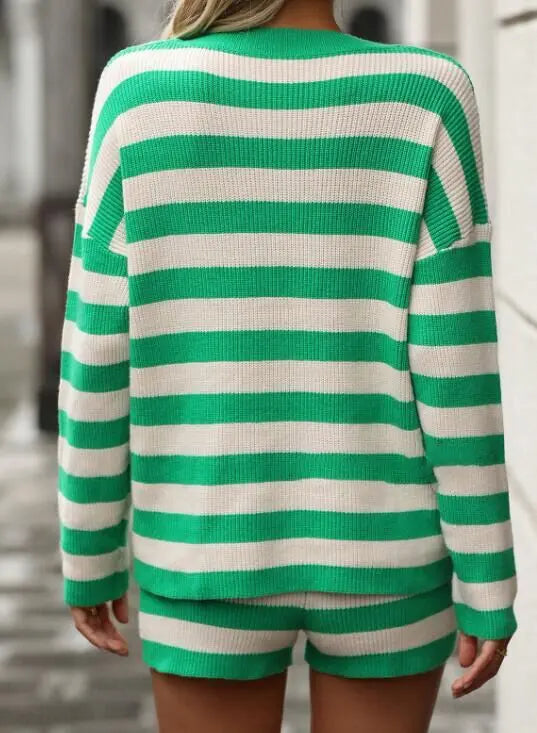 Striped long sleeve 2 piece set Miss Sparkling