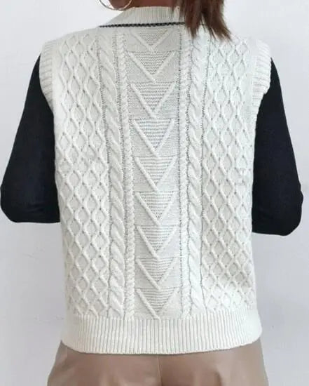 Cropped Knit Sweater Vest V Neck For Effortless Fall Layering Miss Sparkling
