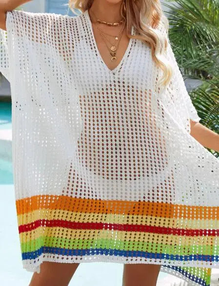 Miss Sparkling Open knit cover up Miss Sparkling