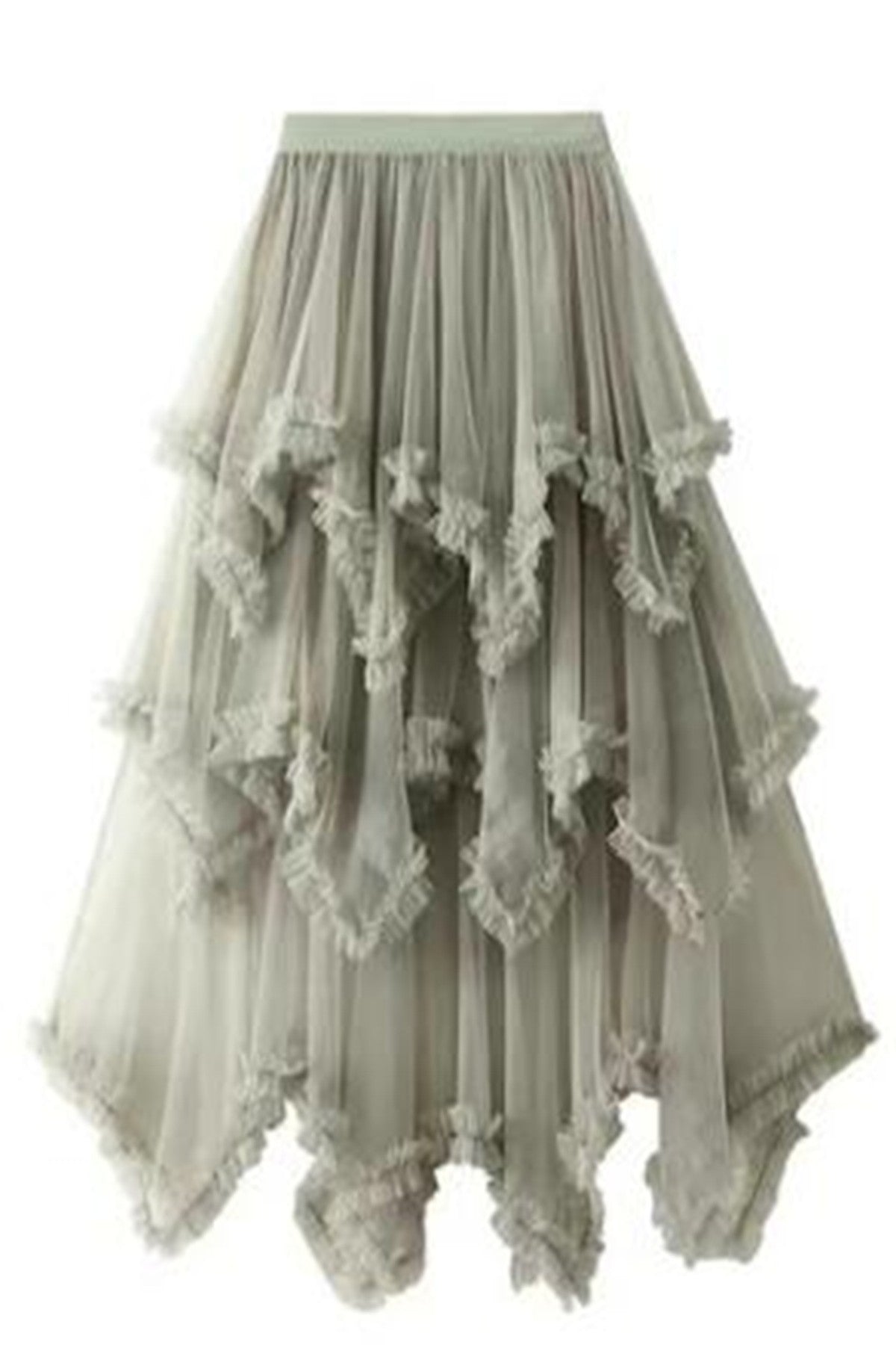 Layered Mesh High Waist Skirt Miss Sparkling