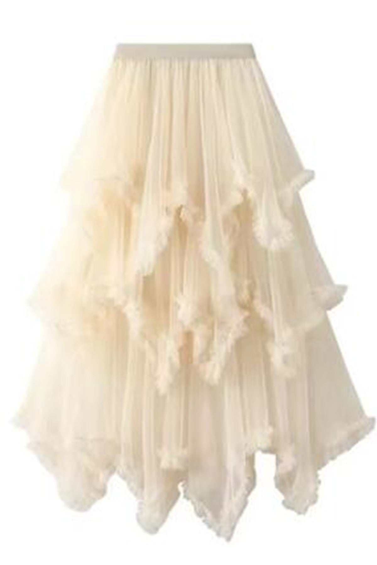 Layered Mesh High Waist Skirt Miss Sparkling