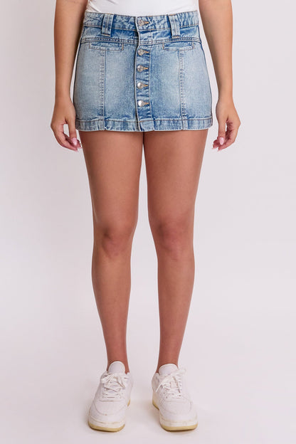 YMI JEANS: Women's Button Front Skort
