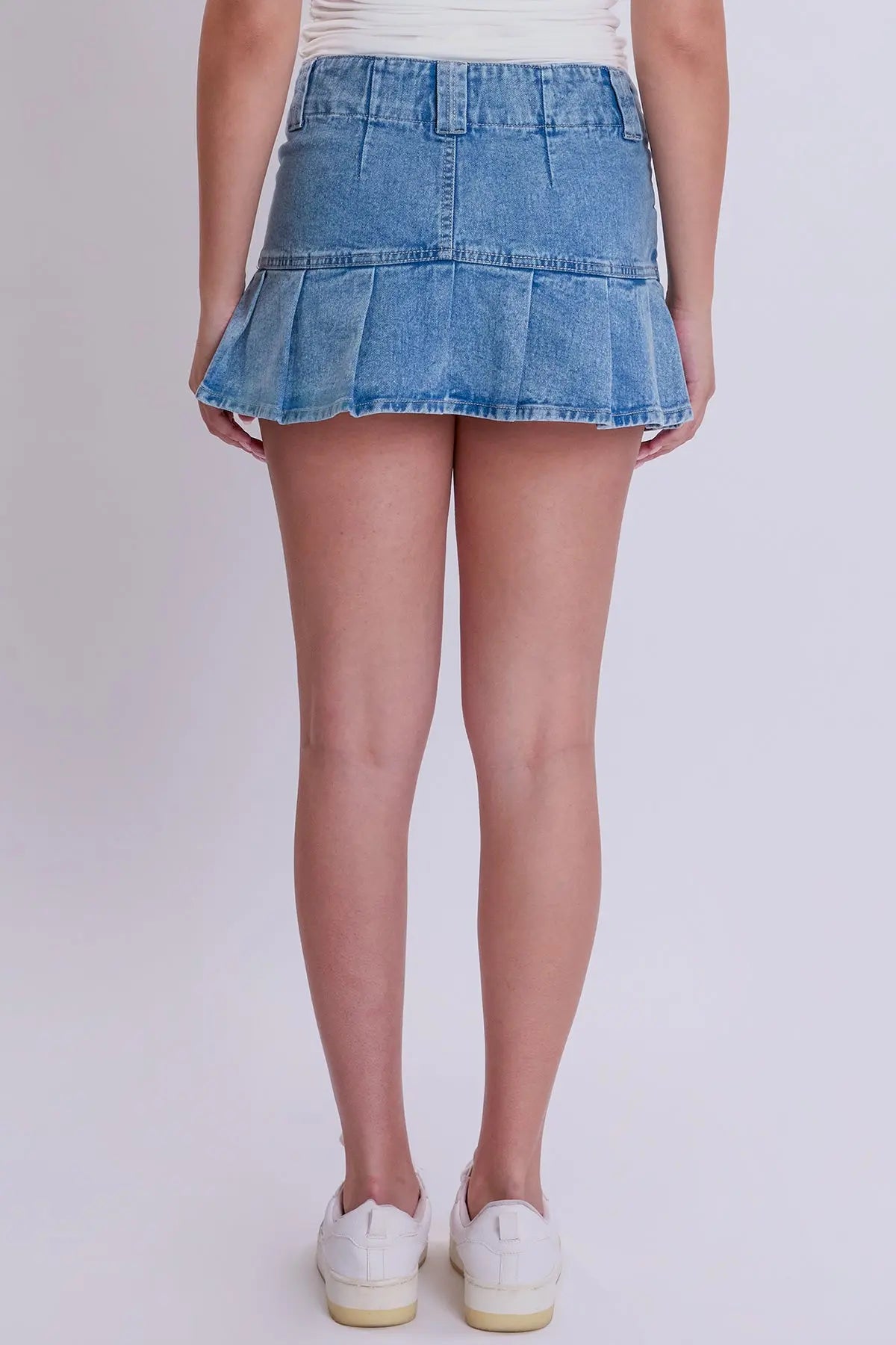 Women's 2 Button Pleated Skort YMI JEANS