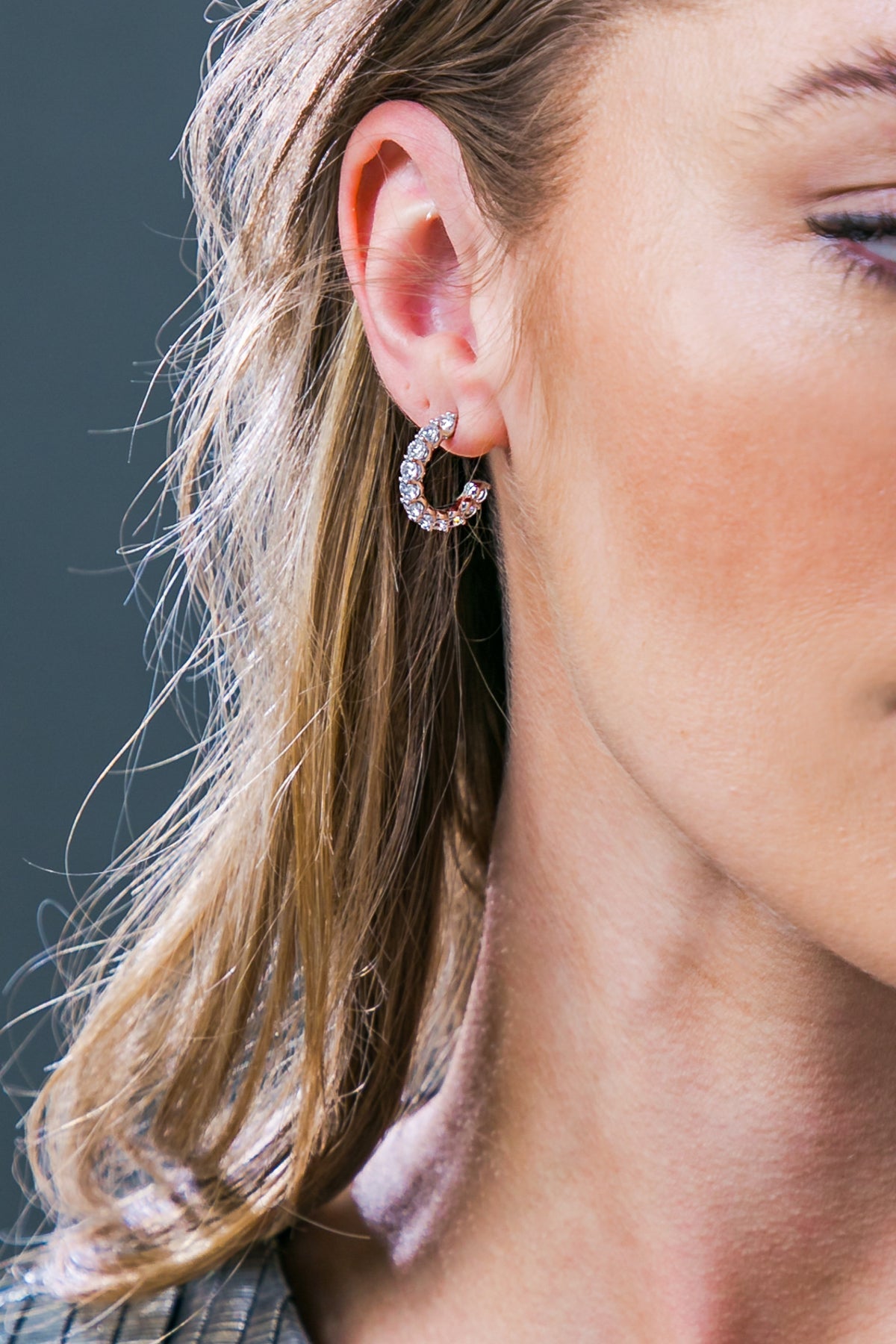 RUBY HOOP EARRINGS 