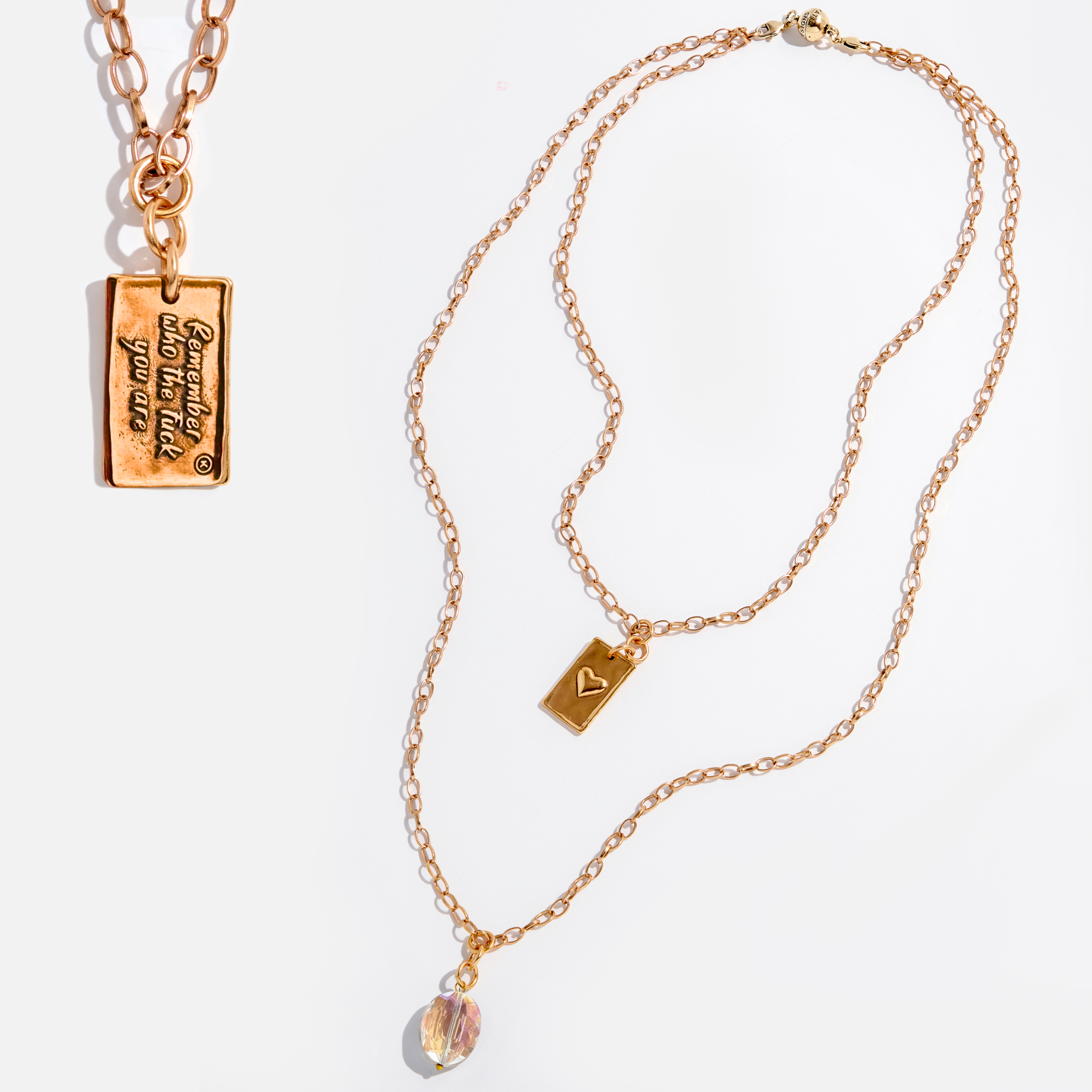 Remember Who the F*ck You Are Original Lite Necklace Katia Designs