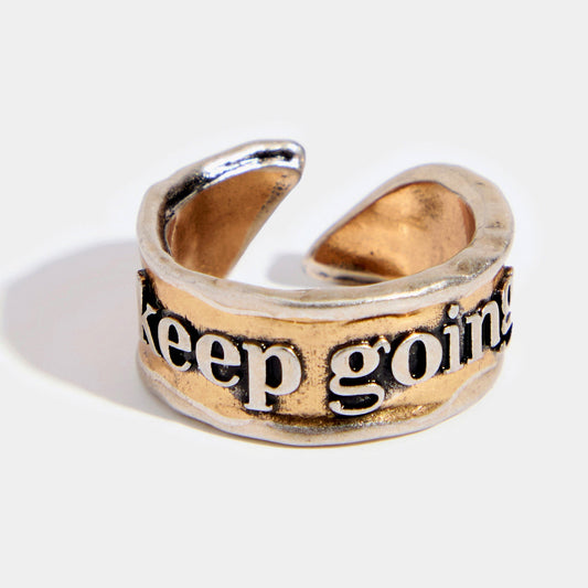 Keep Going Remember Adjustable Ring Katia Designs