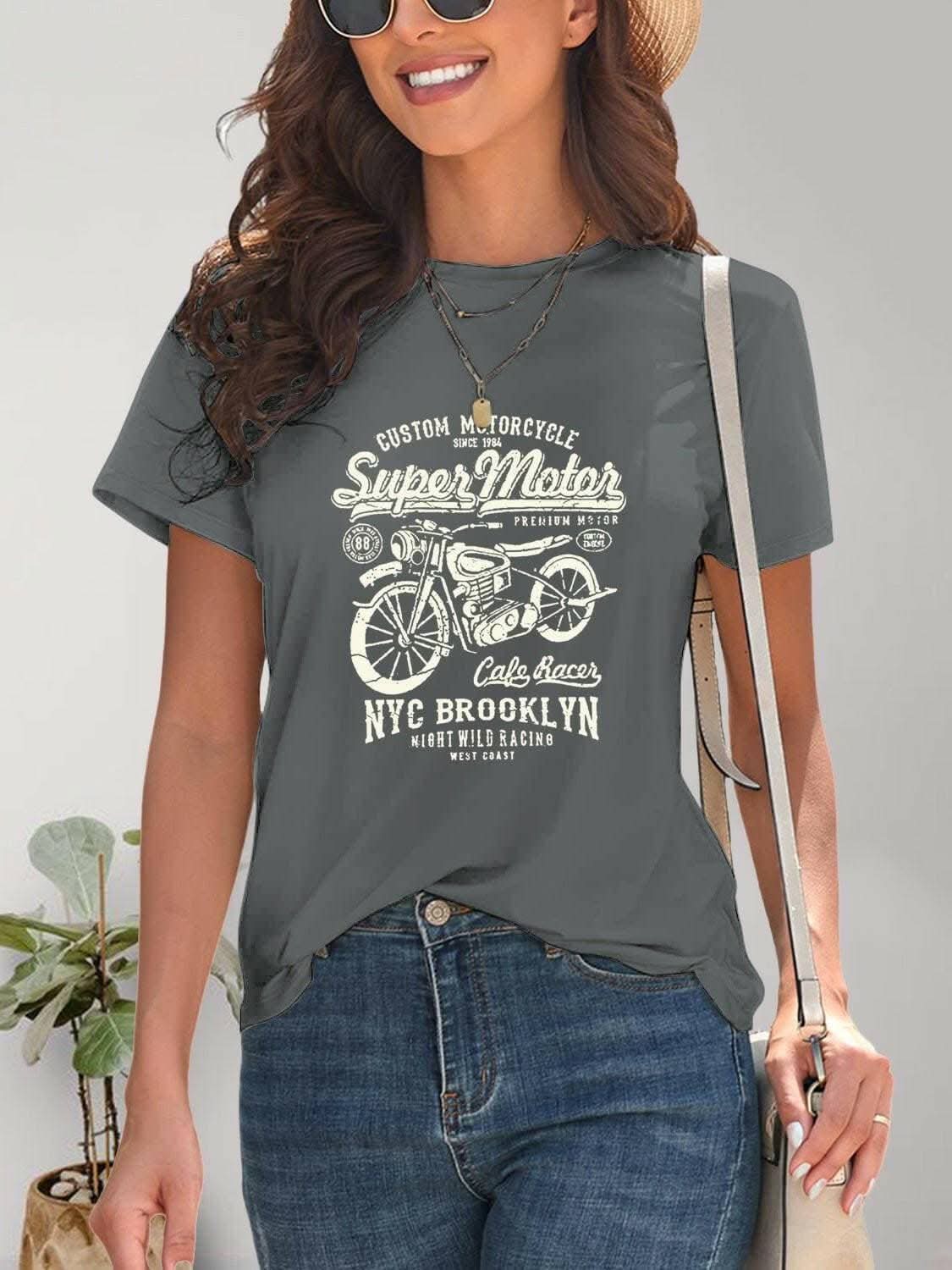 Rev up with motorcycle tee 