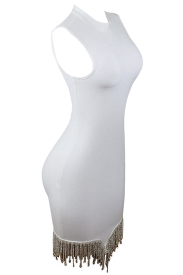 Rhinestone bodycon mini dress 