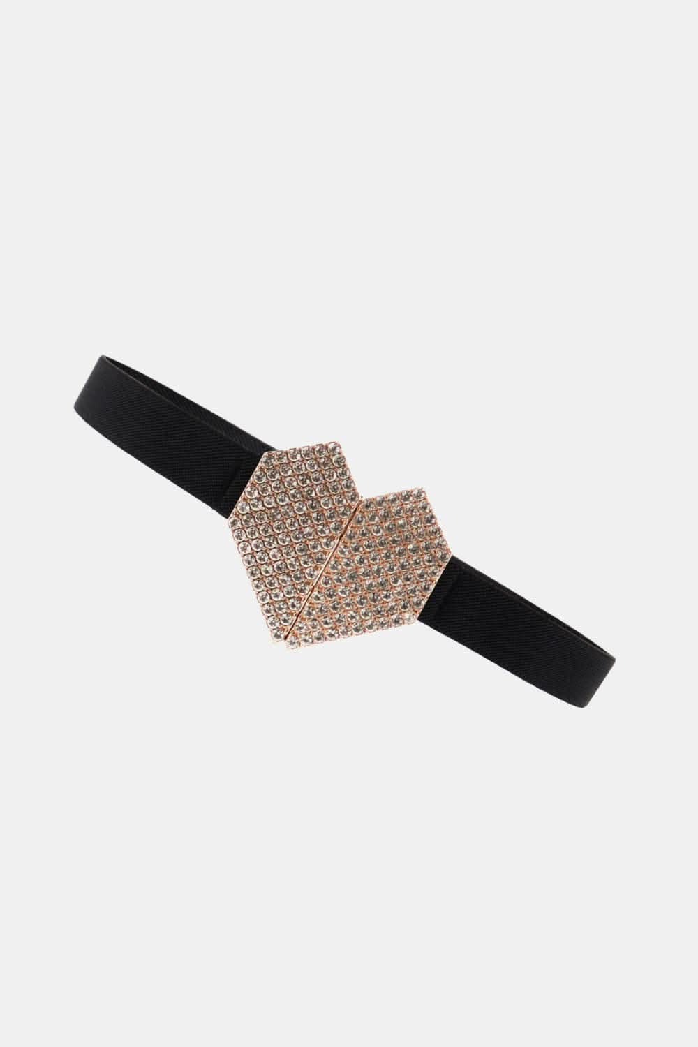 Rhinestone heart buckle belt - Love Salve 