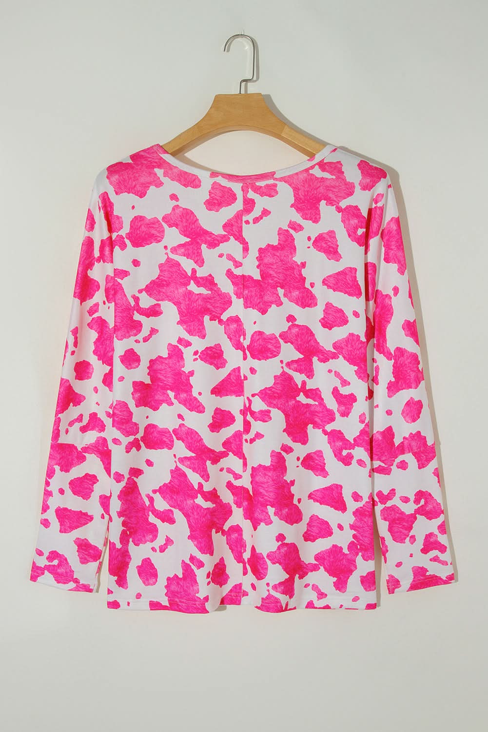 Rose leopard print plus size top - Love Salve 