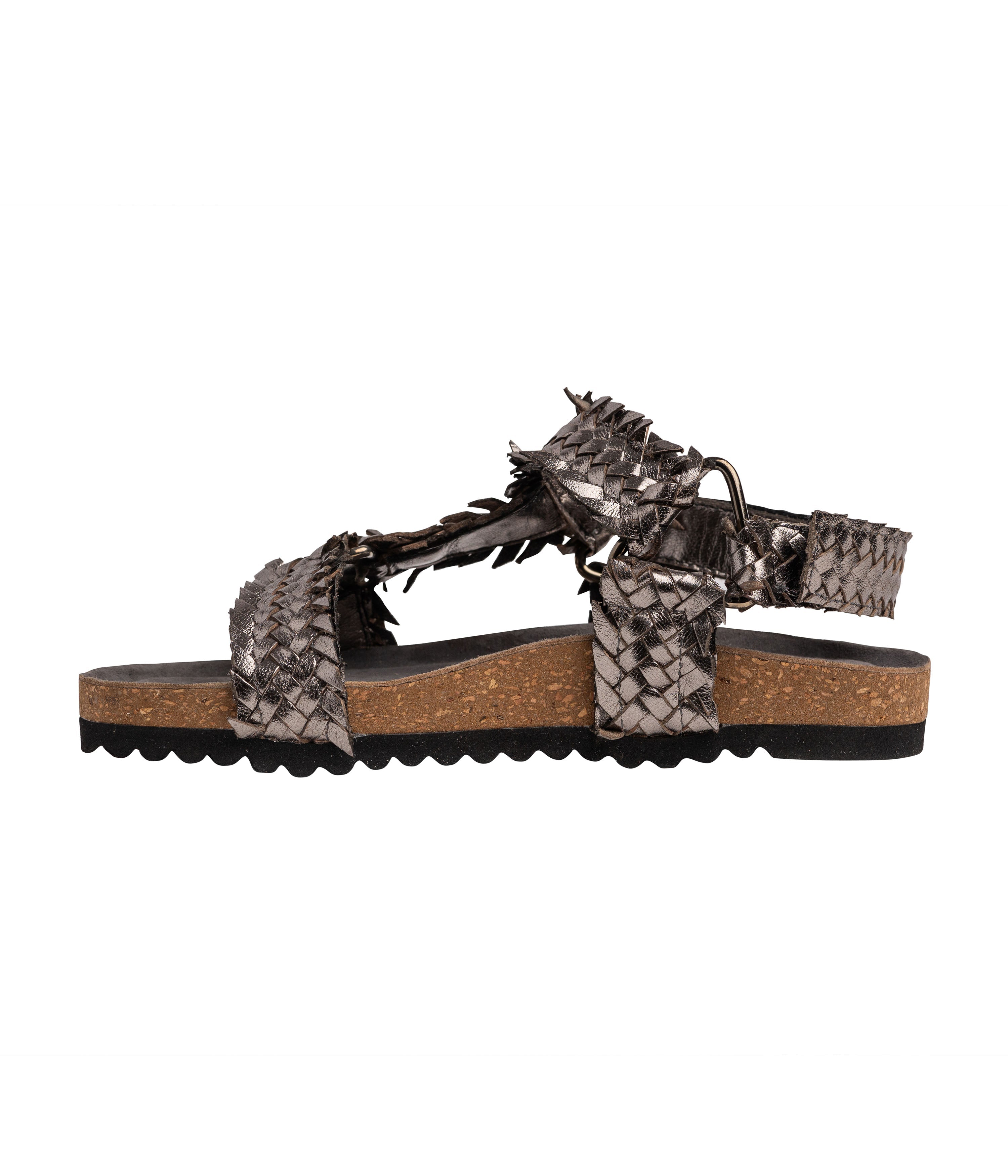 River Dance Woven Sandal Pewter with Adjustable Straps Naughty Monkey