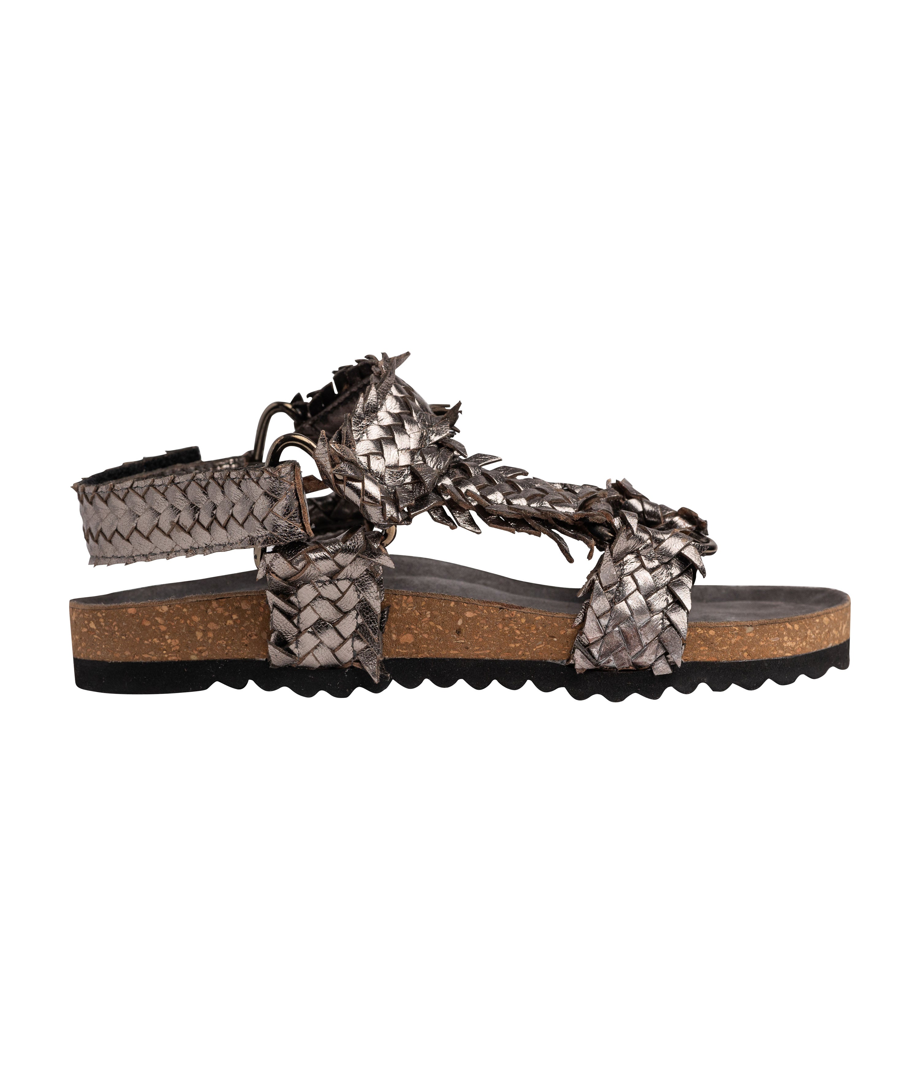 River Dance Woven Sandal Pewter with Adjustable Straps Naughty Monkey