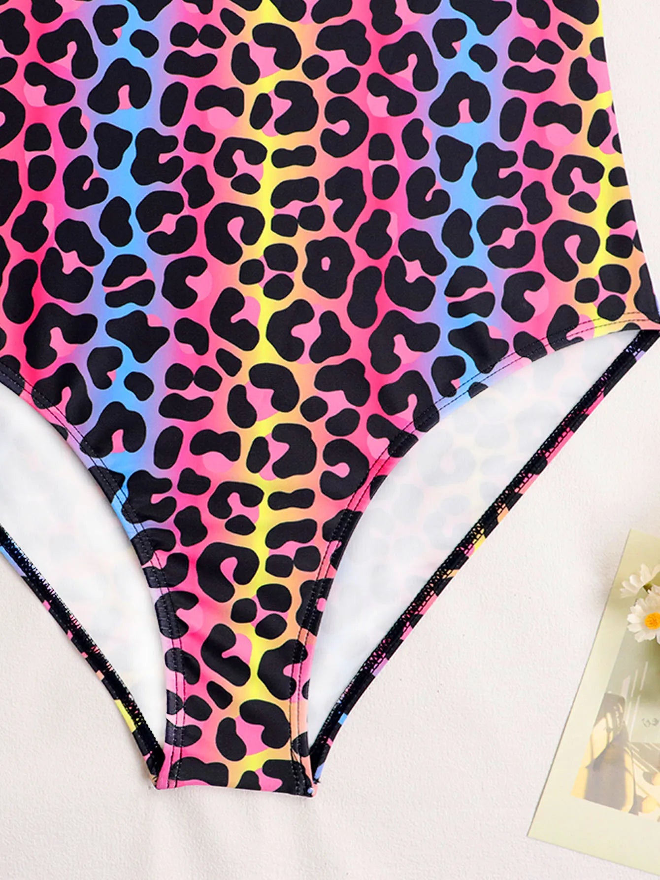 2025 Cross-border European and American Sexy Leopard Print Swimsuit