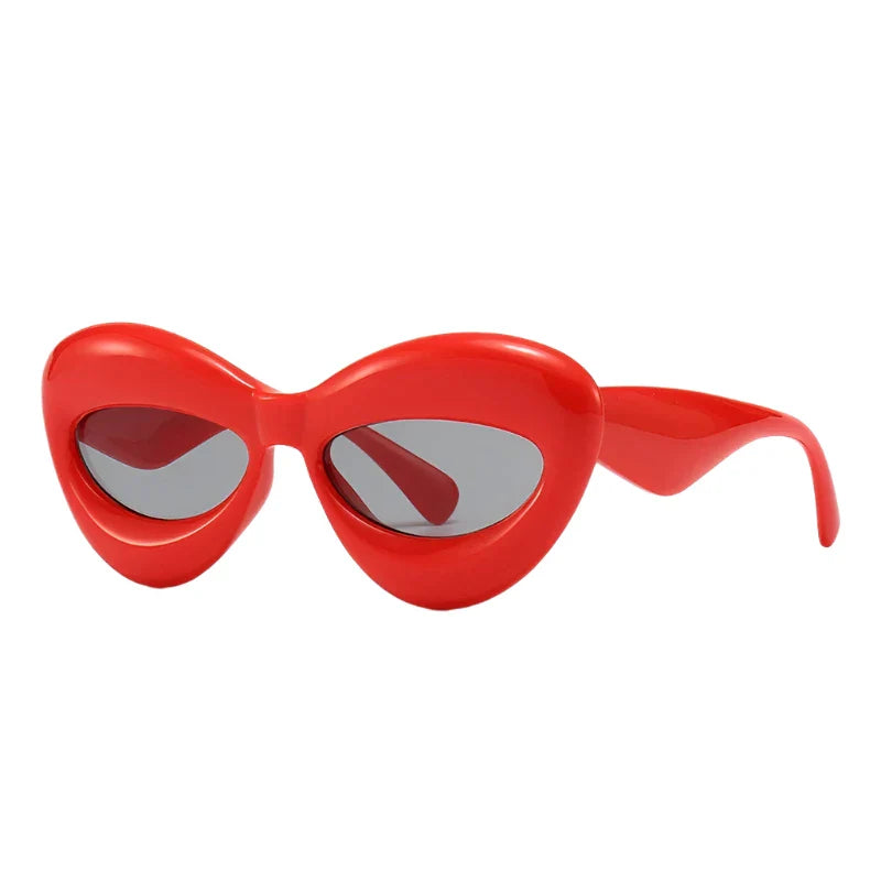 Plush Women Cat Eye Sunglasses for Stylish Protection - Love Salve 