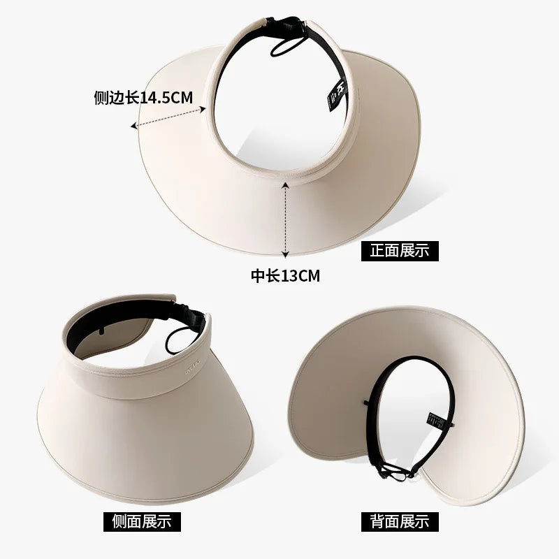 Summer Wide Brim Floppy Visor Hats for Sun Protection - Love Salve 