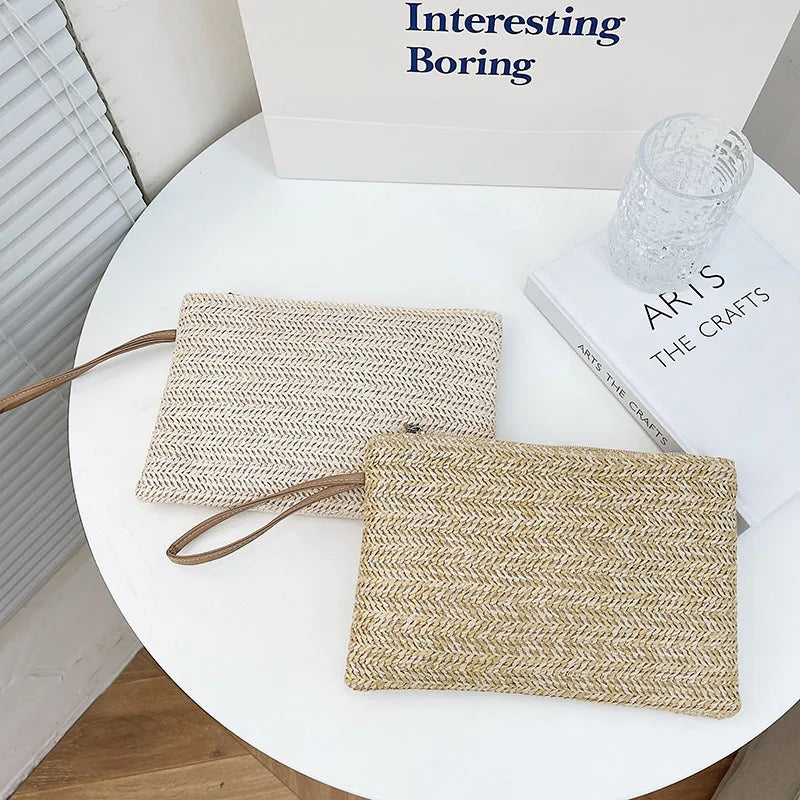 Weaving Wristlet Clutch Bag for Stylish Everyday Use - Love Salve 
