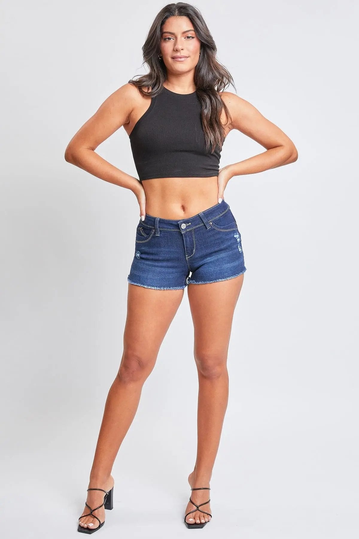 Women's WannaBettaButt Low Rise Frayed Shorts - Love Salve