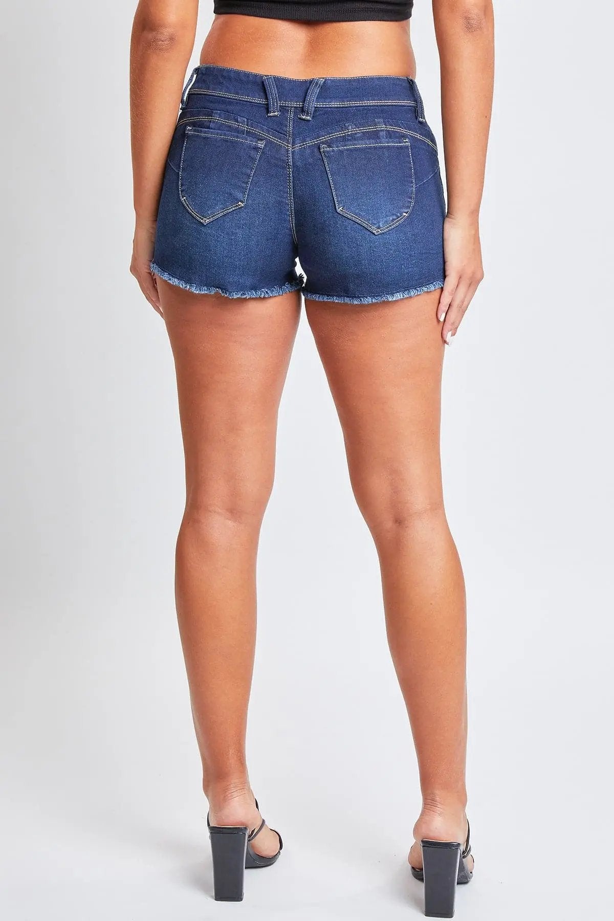 Women's WannaBettaButt Low Rise Frayed Shorts - Love Salve