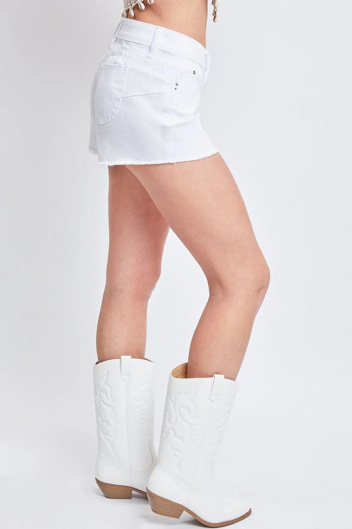 Women's WannaBettaButt Low Rise Frayed Shorts - Love Salve