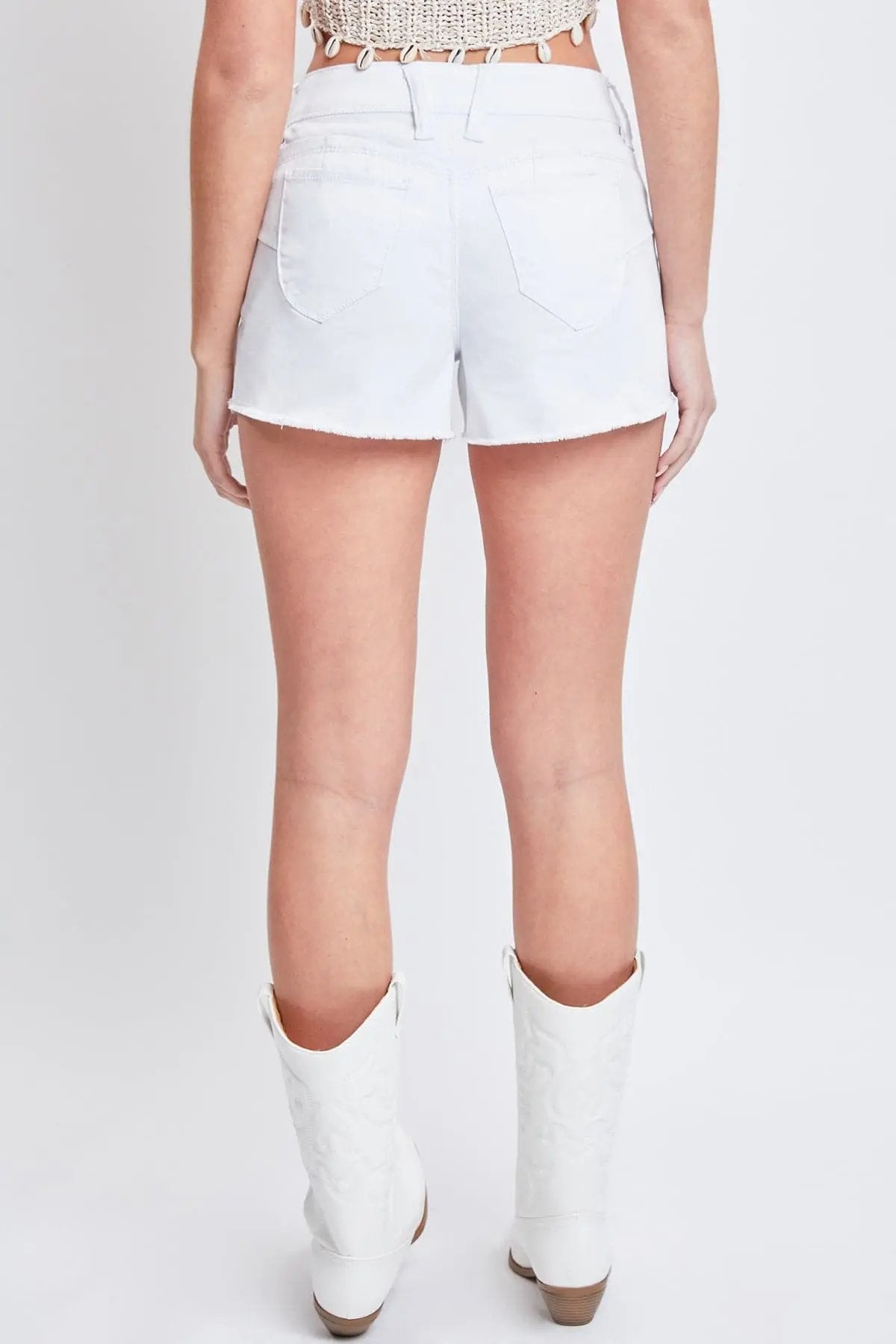 Women's WannaBettaButt Low Rise Frayed Shorts - Love Salve