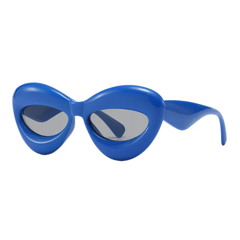 Plush Women Cat Eye Sunglasses for Stylish Protection - Love Salve 
