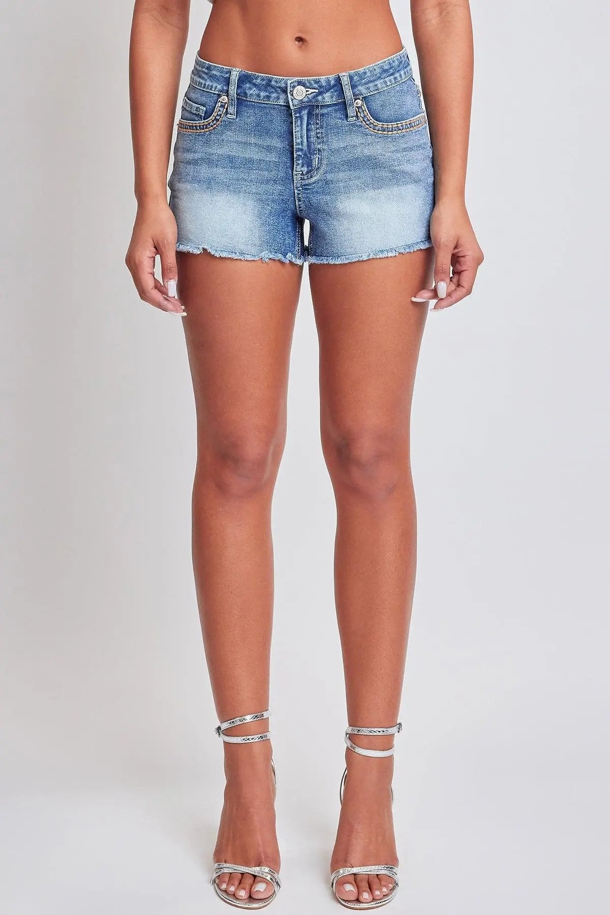 Women's Heavy Stitch Frayed Shorts - Love Salve