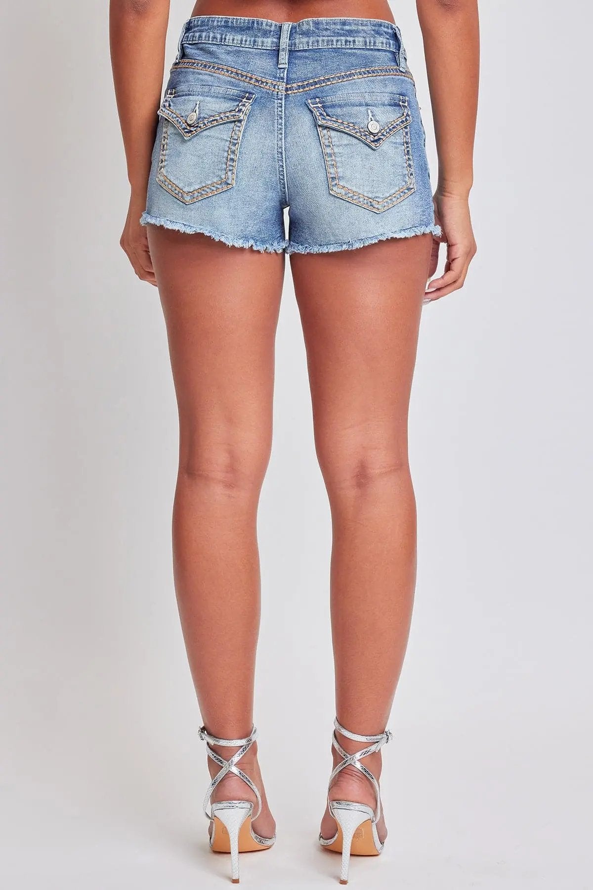 Women's Heavy Stitch Frayed Shorts - Love Salve