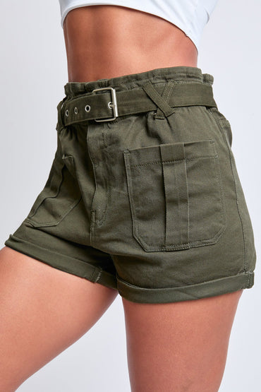 YMI JEANS: Paperbag Waist Shorts