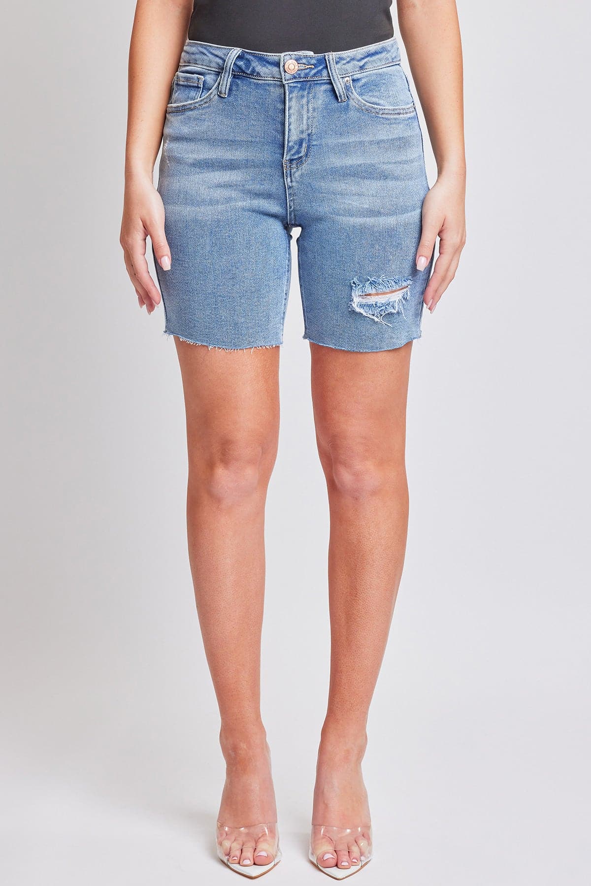 YMI JEANS: Luxe High-Rise Denim Shorts YMI JEANS