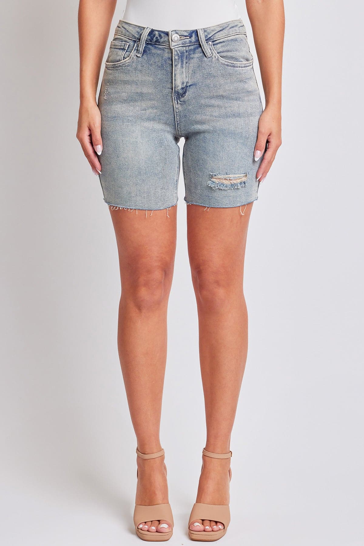 YMI JEANS: Luxe High-Rise Denim Shorts YMI JEANS