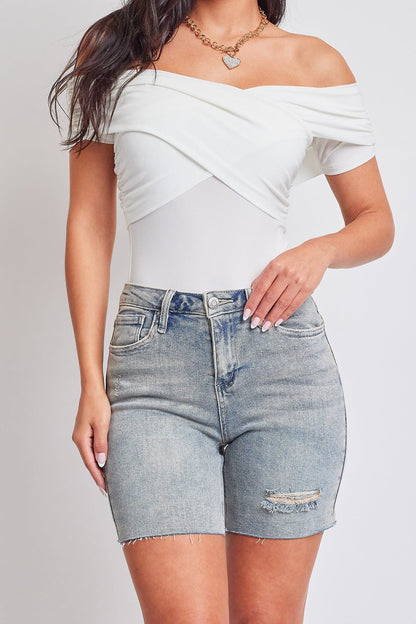 YMI JEANS: Luxe High-Rise Denim Shorts