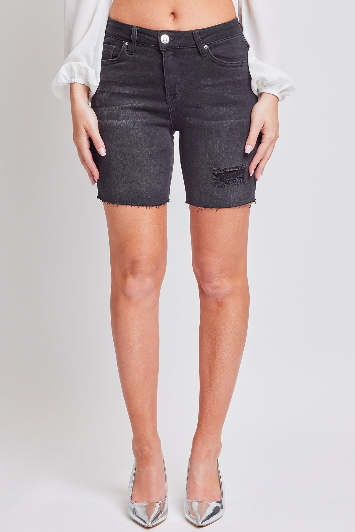 YMI JEANS: Luxe High-Rise Denim Shorts YMI JEANS