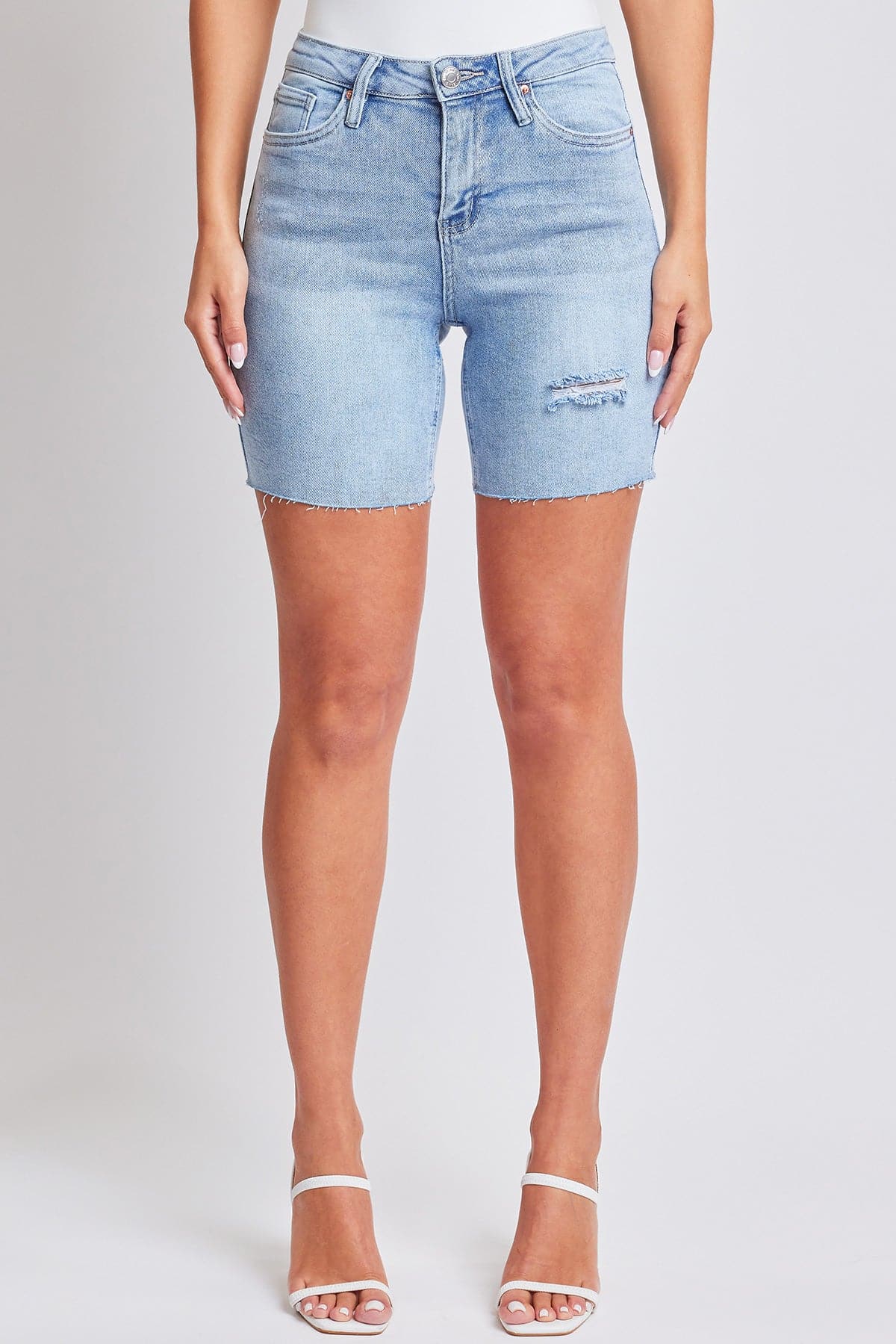 YMI JEANS: Luxe High-Rise Denim Shorts YMI JEANS