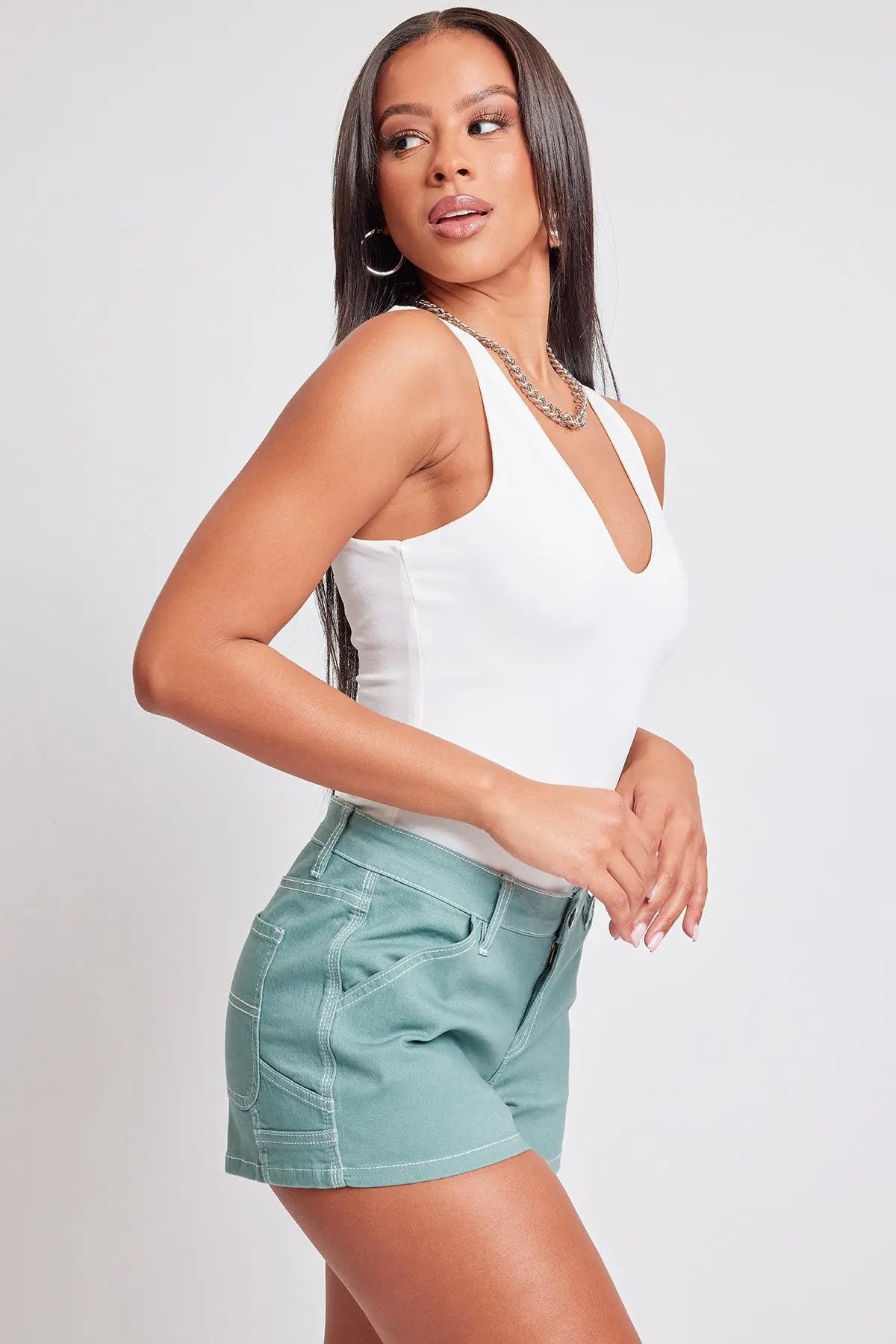 Women's Mid Rise Carpenter Short - Love Salve