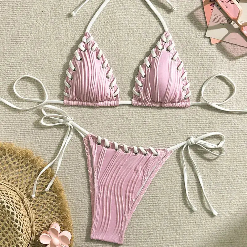 Marvelous Two Piece Swimsuit for Stylish Beach Days - Love Salve 