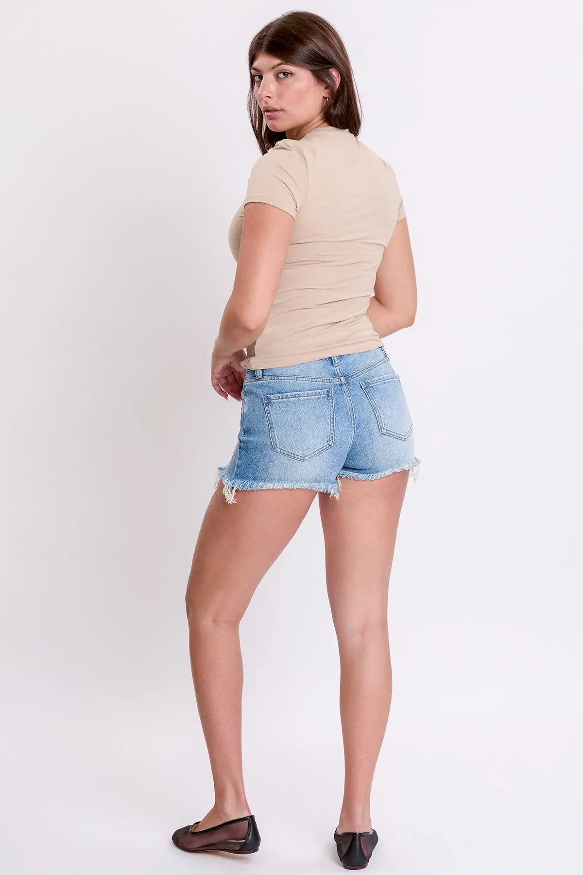 Women's Luxe Summer Fray Hem Shorts - Love Salve