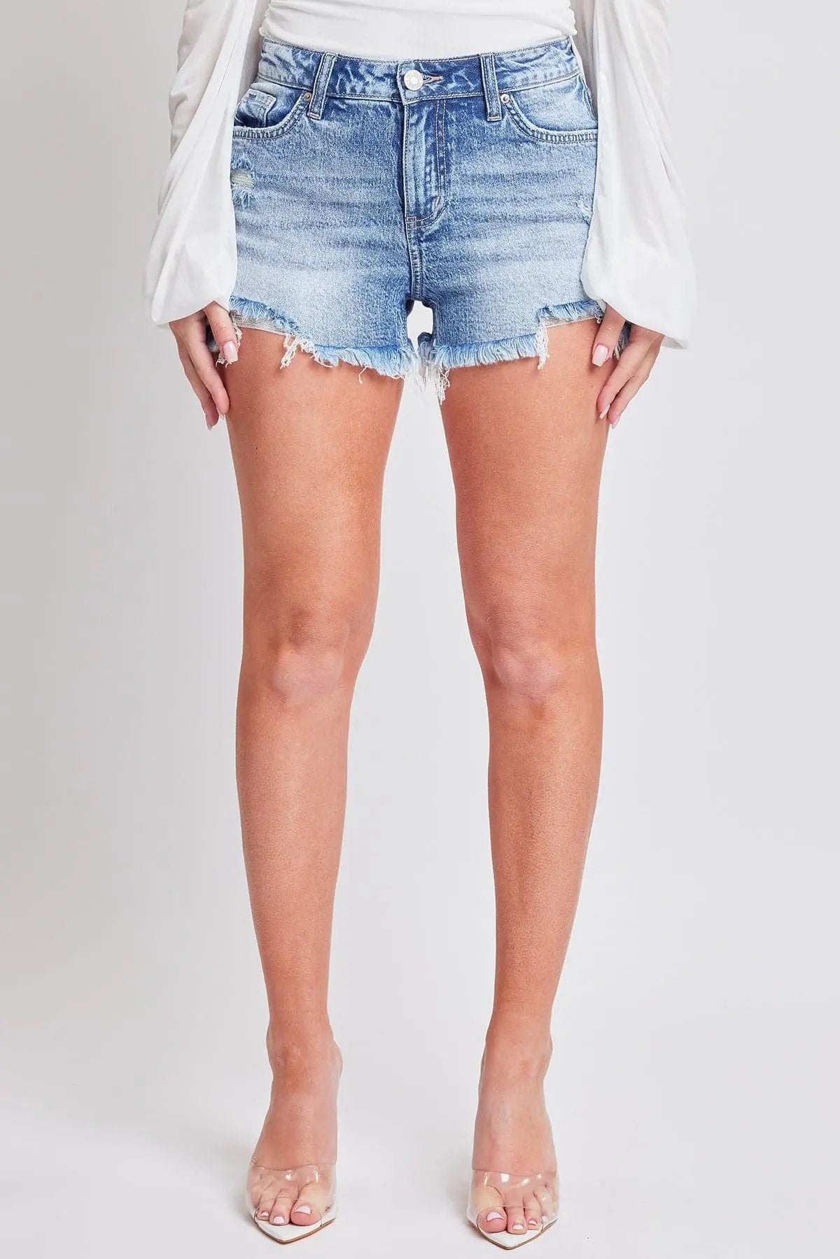 Women's Luxe Summer Fray Hem Shorts - Love Salve