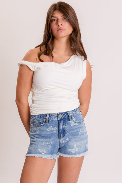 YMI Jeans: Butterfly Print Shorts