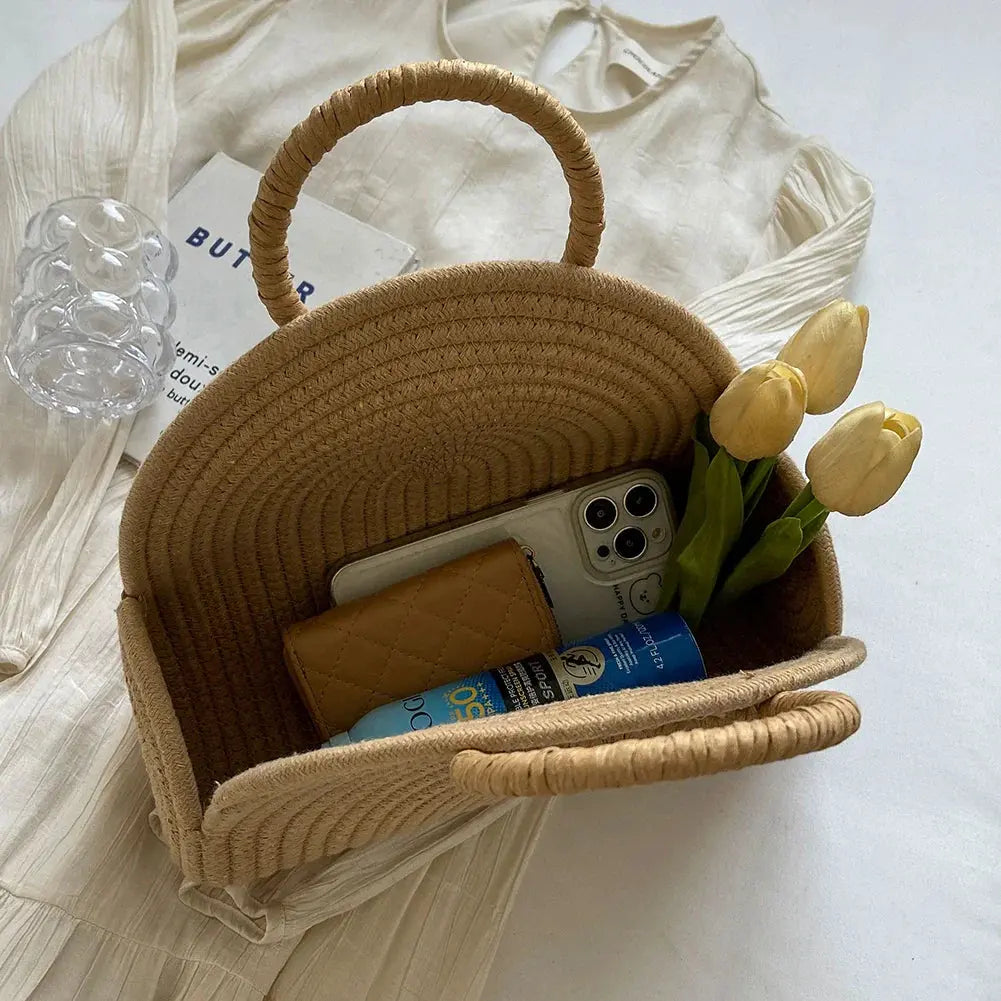 Handwoven Clutch Purse for Stylish Beach Days - Love Salve 