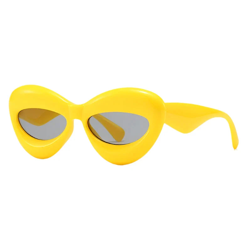 Plush Women Cat Eye Sunglasses for Stylish Protection - Love Salve 