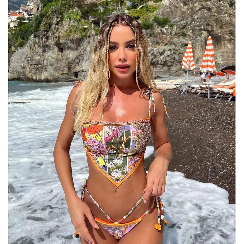 Gemma Two Piece Swimsuit for Stylish Beach Looks - Love Salve 