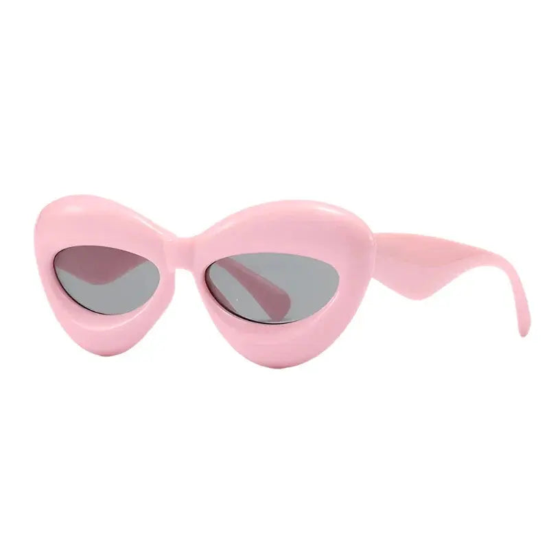 Plush Women Cat Eye Sunglasses for Stylish Protection - Love Salve 